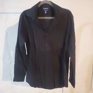Croft & Barrow Medium Black Classic Fit Men's Button Up